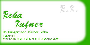 reka kufner business card
